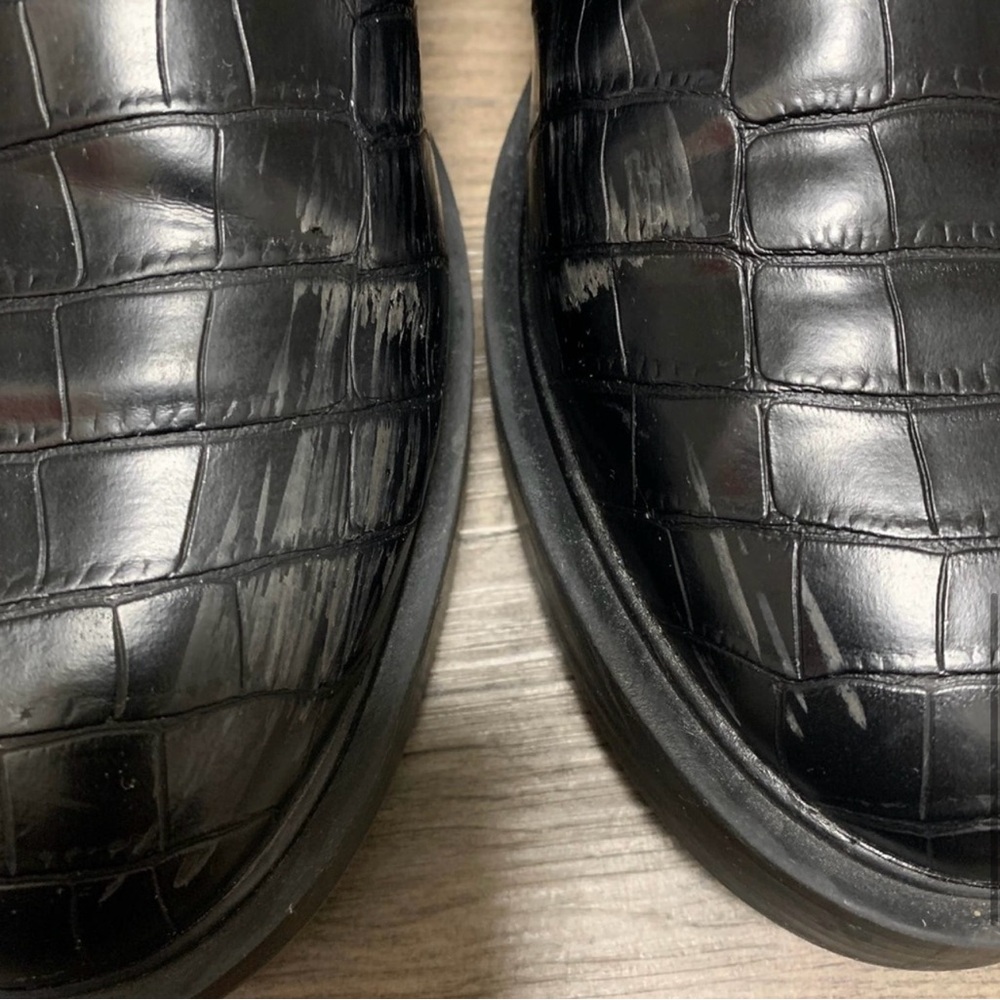 Men’s Black faux Crocodile Chelsea boot H&M